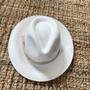 NWT JCrew white fedora M/L